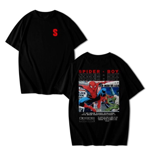 Camisa Homem Aranha Namorado Spider-Boy Casal Streetwear Algodão
