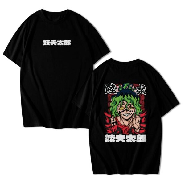 Camiseta Anime Demon Slayer Gyutaro Lua Superior Streetwear