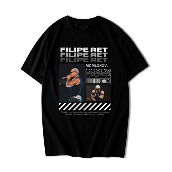 Camiseta Trap Filipe Ret Nume Streetwear 100% Algodão Premium