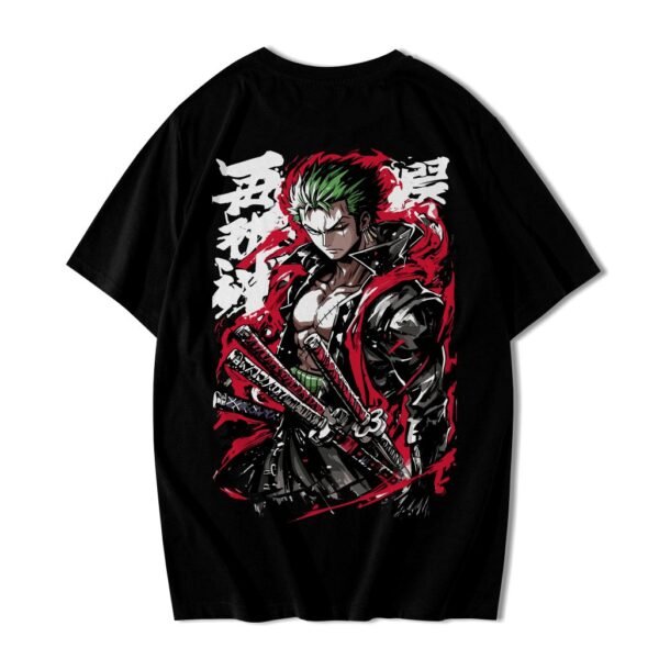 Camiseta Anime One Piece Roronoa Zoro Espadachim Streetwear Algodão