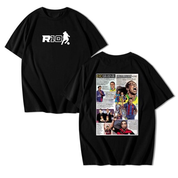 Camisa de Futebol Ronaldinho Gaúcho R10 Bruxo Streetwear Algodão