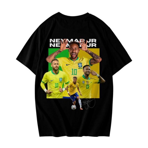 Camiseta Neymar Jr NJR 10 Ousadia e Alegria Streetwear Algodão