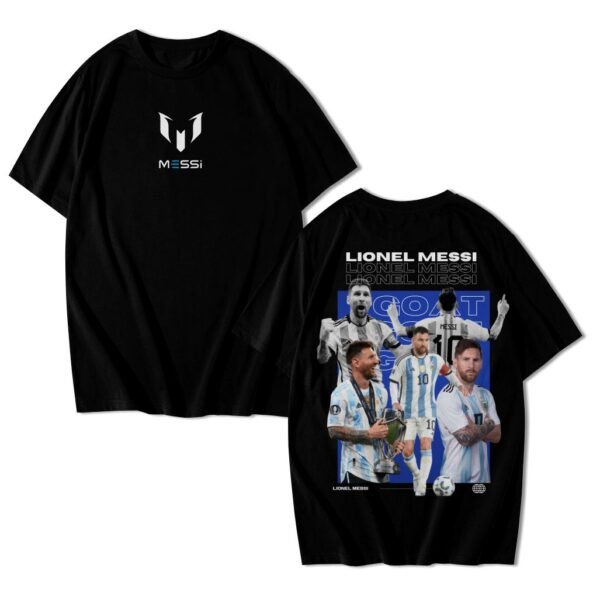 Camiseta Lionel Messi Campeão do Mundo 10 Streetwear Algodão