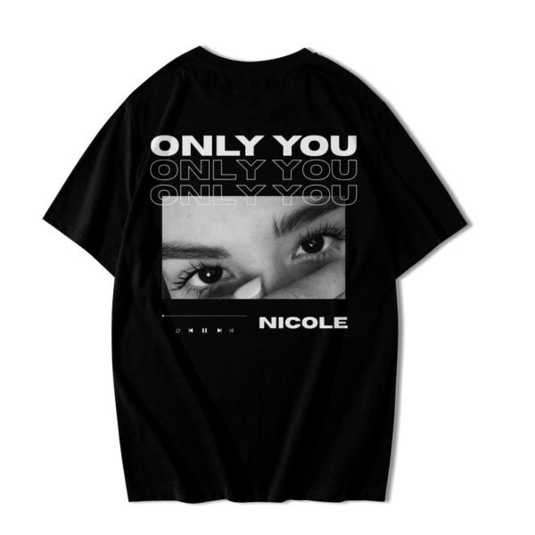 Camisa Casal Olhar Namorada Personalizada com Foto e Nome Algodão