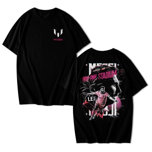 Camiseta Lionel Messi Argentina Streetwear 100% Algodão Preta
