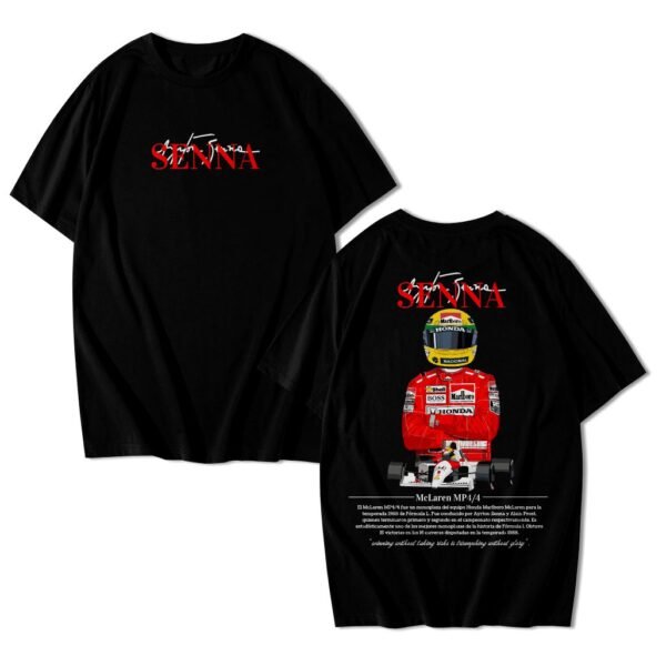 Camiseta Ayrton Senna Lenda F1 Brasil Streetwear Algodão