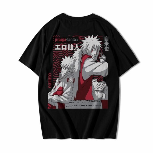 Camiseta Anime Naruto e Mestre Jiraiya Shippuden Streetwear