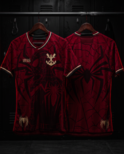 Camisa Flamengo Homem Aranha Spider Mengão Futebol Dry Fit