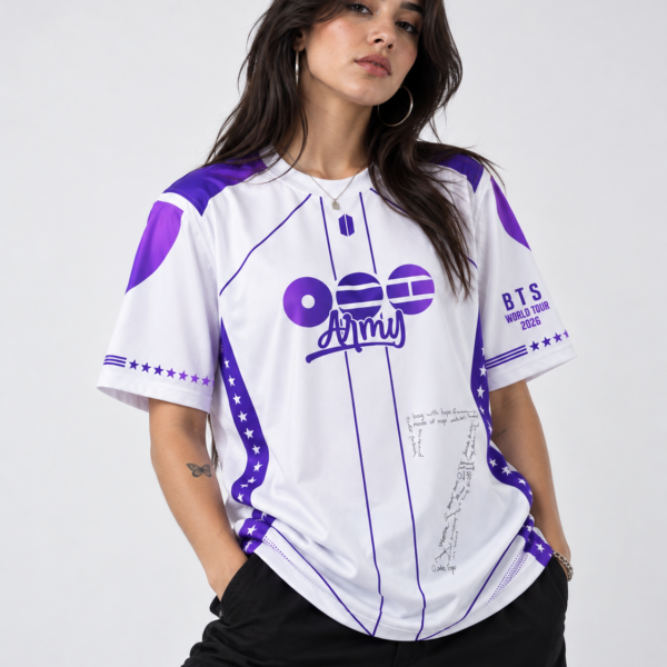 Camiseta K-Pop BTS ARMY WORLD Turnê Oficial Streetwear