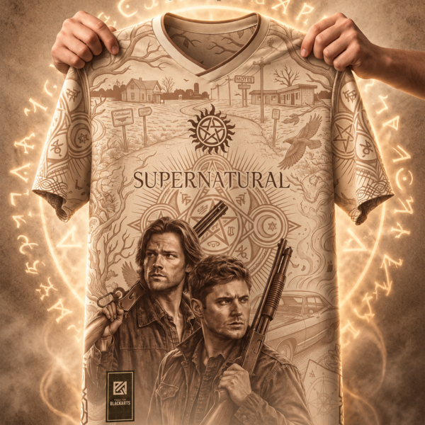 Camiseta Série Supernatural Sobrenatural Sam e Dean Streetwear