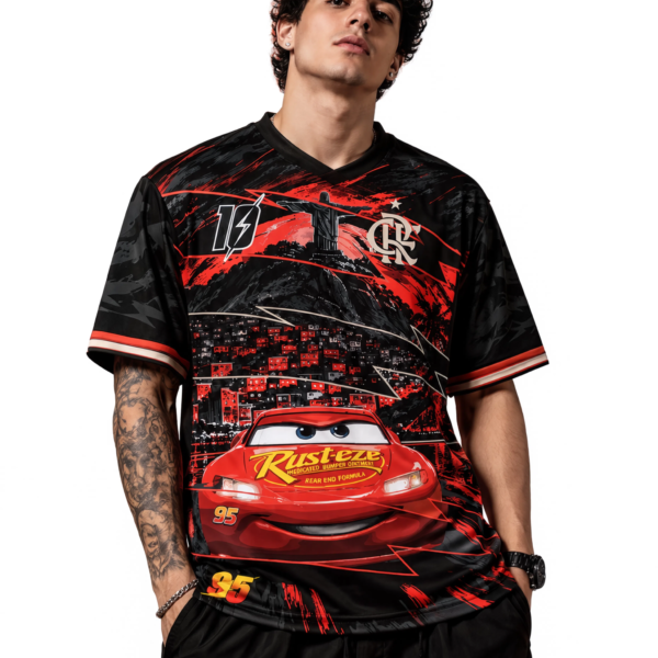Camisa Flamengo x Relâmpago McQueen Futebol Dry Fit Especial