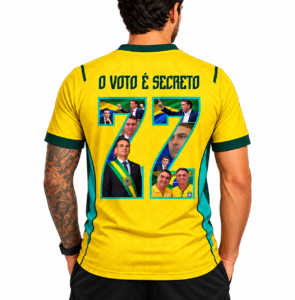 Camisa Bolsonaro 2026 Brasil Patriota Futebol Dry Fit